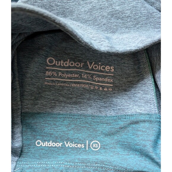 Outdoor Voices Venus Crop Top Colorblock Back Athleisure Athletic XS - Picture 7 of 7